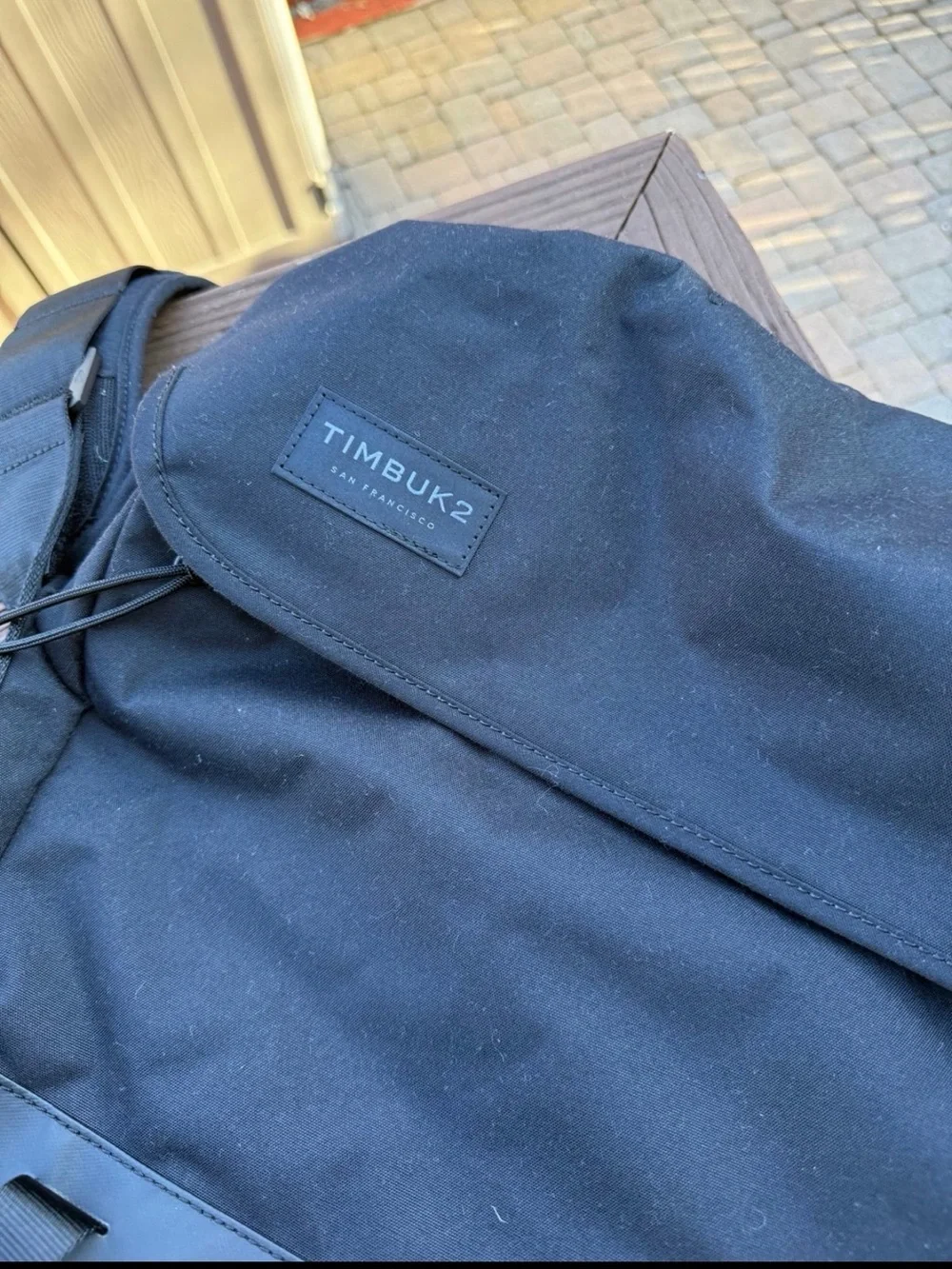 Timbuk2 Black Nylon Backpack with Flap